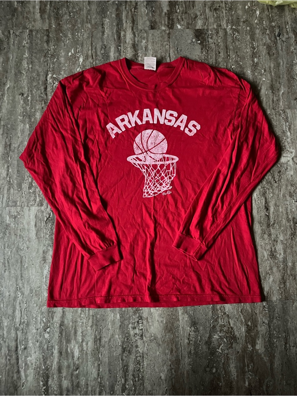 Arkansas Razorbacks Basketball Graphic Long Sleeve Tee